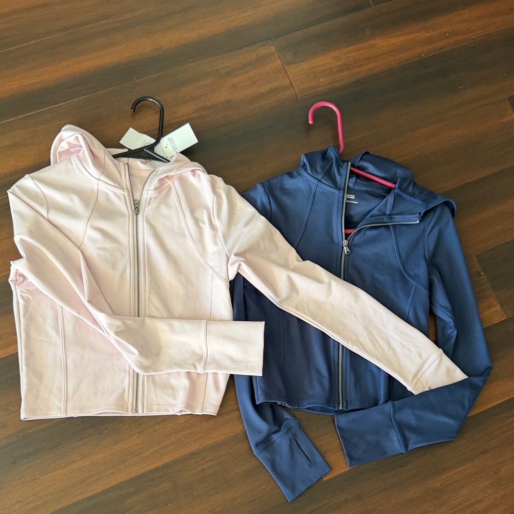 Gilly Hicks (Abercrombie)Pink and Navy  Hooded Jackets